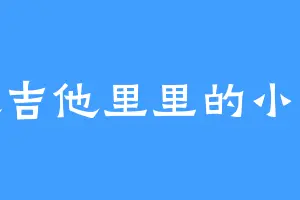 喜欢吉他里里的小小葵