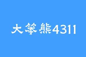 大笨熊4311
