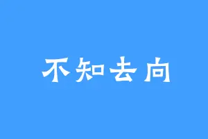 不知去向