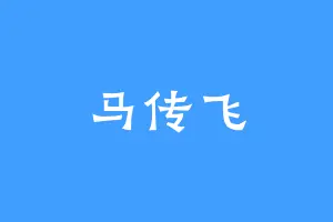 马传飞