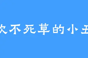 喜欢不死草的小丑狐