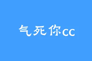 气死你cc