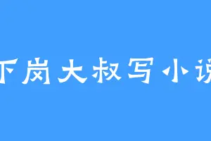 下岗大叔写小说