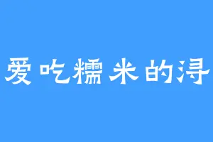 爱吃糯米的浔