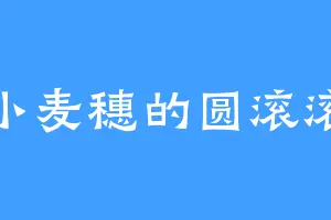 小麦穗的圆滚滚