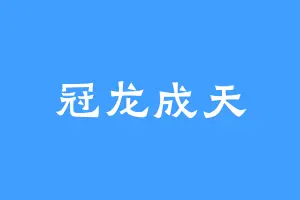 冠龙成天