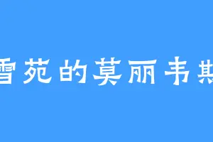 昕雪苑的莫丽韦斯莱