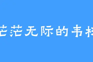 茫茫无际的韦栋