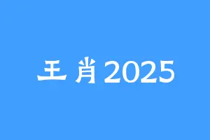 王肖2025