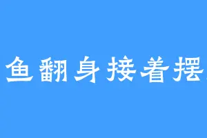 咸鱼翻身接着摆烂