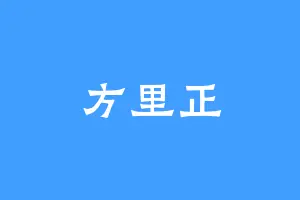 方里正